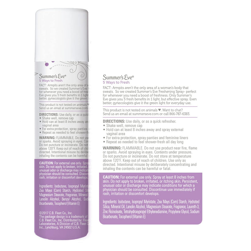 Summer's Eve Freshening Spray, Ultra, 2 oz, 3 Pack - NewNest Australia