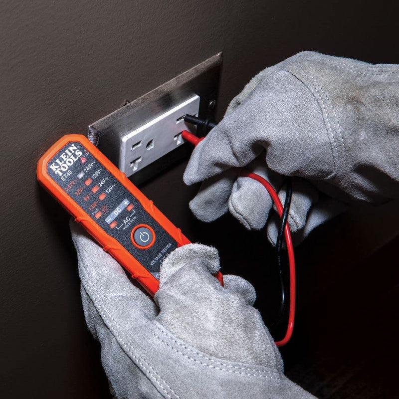 Klein Tools ET40 Voltage Tester, AC Voltage, DC Voltage, and DC Polarity, Low Voltage Tester Includes Batteries 12/240 V - NewNest Australia