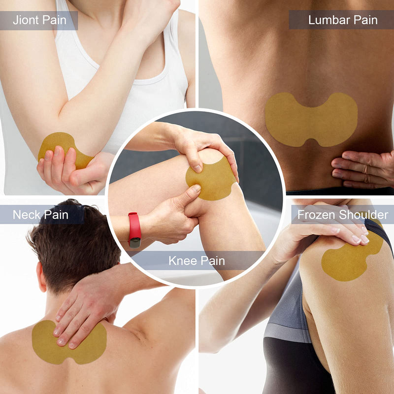 WILD+ Knee Pain Relief Patch, Large 12PCS Max Strength Knee Patches Pain Relief Plaster Heat Patches, Arthritis Back Pain Relief Pads Pain Relieving for Neck/ Knee/Back/Muscle/Joint Pain - NewNest Australia