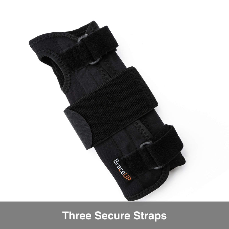Carpal Tunnel Wrist Brace by BraceUP for Women and Men - Metal Wrist Splint for Hand and Wrist Support and Tendonitis Arthritis Pain Relief (S/M, Left Hand) S/M - NewNest Australia