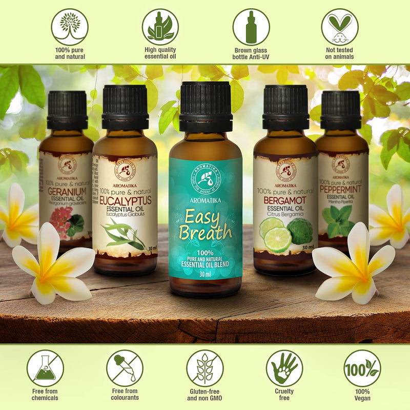 Fragrance Blend Light Breath 30 Ml - Eucalyptus Oil And Spruce Needle Oil Siberian - Essential Oils For Diffusers And Oil Burners - Aromatherapy Oils For Soap Making - Oil Blend - Coniferous Wood Fragrance Oil - NewNest Australia