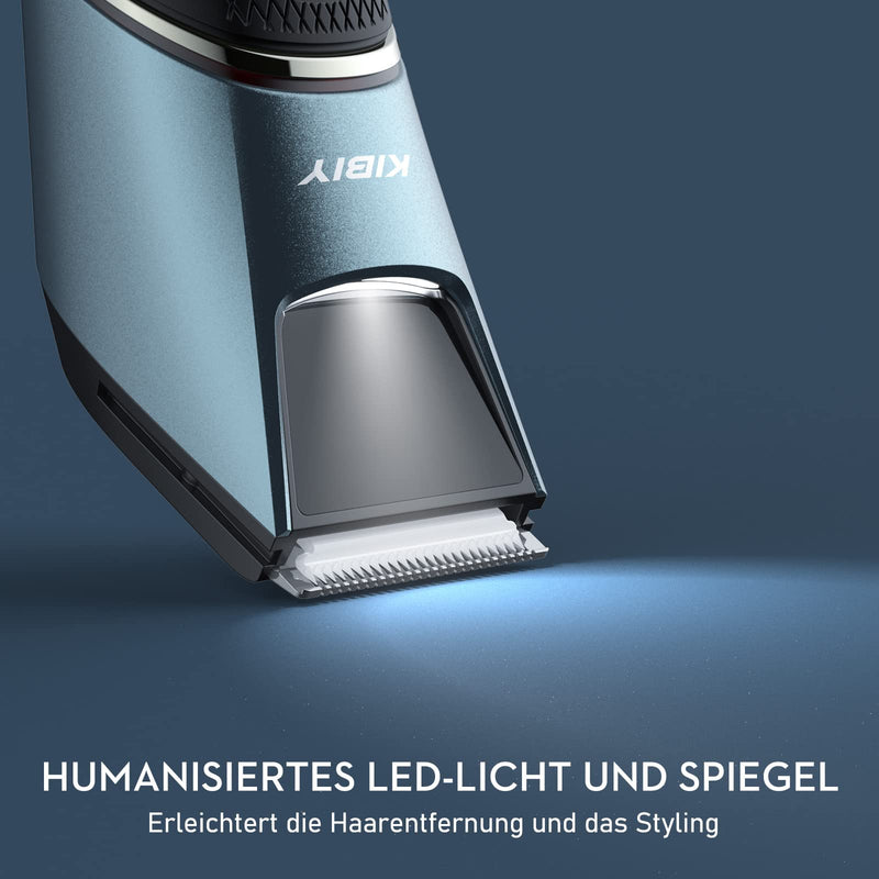 Kibiy Men'S Intimate Razor With Led Light And Mirror, Ipx7 Waterproof Body Hair Trimmer, Professional Body Groomer With Ceramic Blade And Protective Comb, Rechargeable - NewNest Australia
