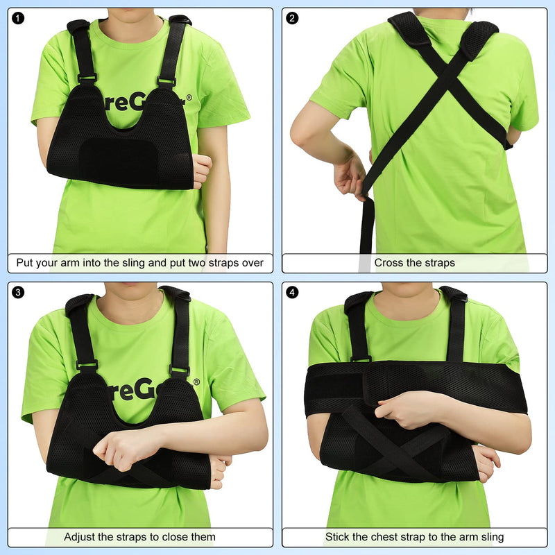 Supregear Arm Sling Shoulder, Adjustable Children'S Medical Rotator Cuff Support Bandage For Fractures, Dislocations, Strains And Tears, Suitable For Toddlers, Teenagers - NewNest Australia