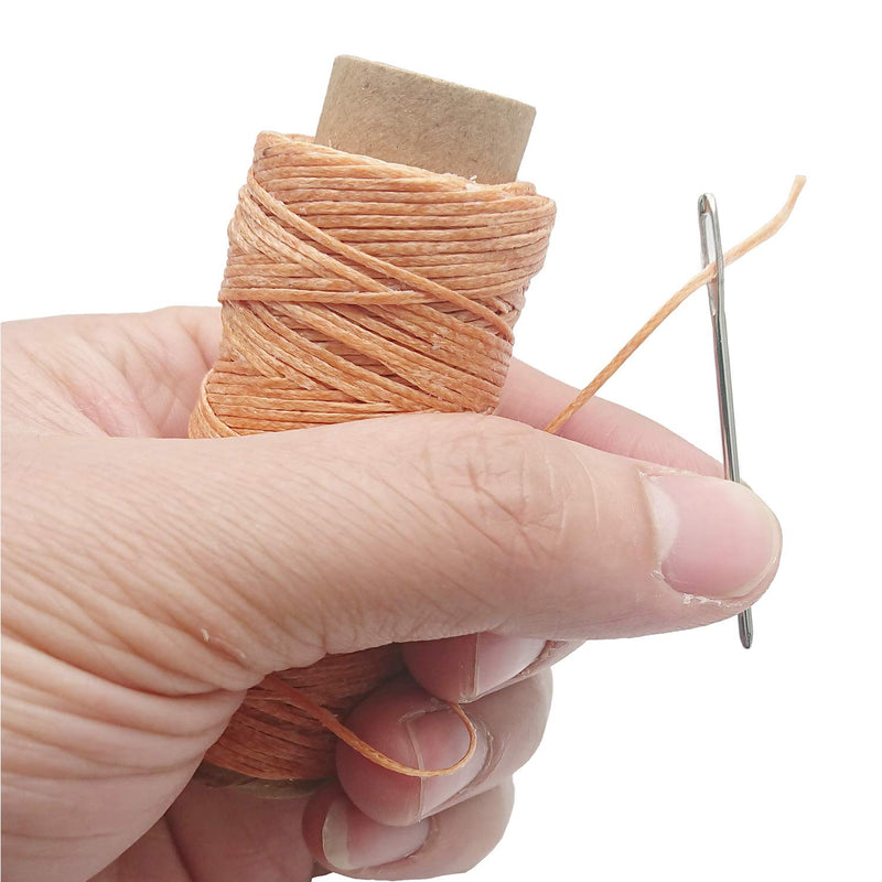 19 Pieces Bookbinding Kit Starter Tools Set Bone Folder Paper Creaser, Waxed Thread, Awl, Large-Eye Needles for DIY Bookbinding Crafts and Sewing Supplies - NewNest Australia