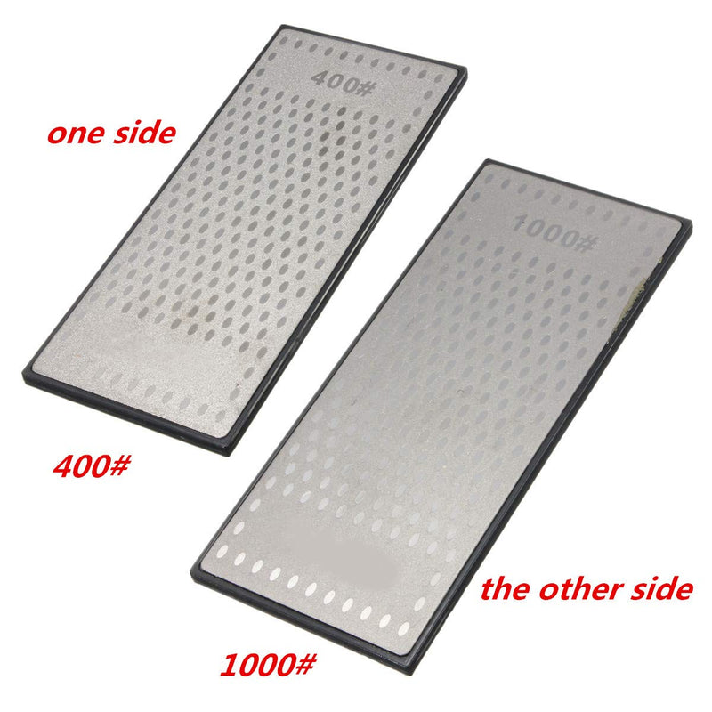 Double-Sided Diamond Sharpening Plate ,400/1000 Grit Knife Sharpener Stone, 150x63mm Honeycomb Surface Outdoor Kitchen Grinding Tool-Kalolary 400/1000 Grit Sharpening Plate - NewNest Australia