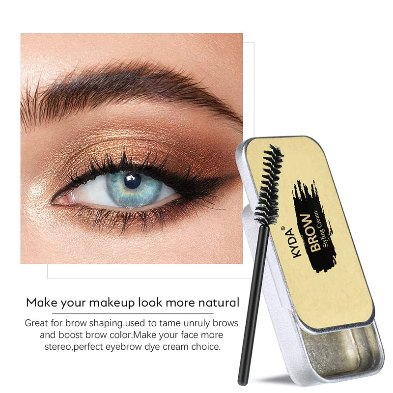 Ownest 2PCS Eyebrow Soap Kit,Brows Styling Soap,Long Lasting Waterproof Smudge Proof Eyebrow Styling Pomade for Natural Brows, 3D Feathery Brows Makeup Balm - NewNest Australia