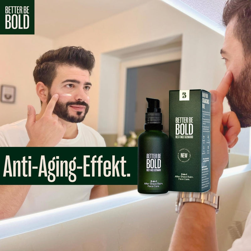 Better Be Bold 2-In-1 After Shave Balm & Face Cream Against Skin Irritation After Shaving And Skin Aging Thanks To Magnolia Extract And Hyaluronic | Absorbs Immediately | Fresh Fragrance | 50Ml - NewNest Australia