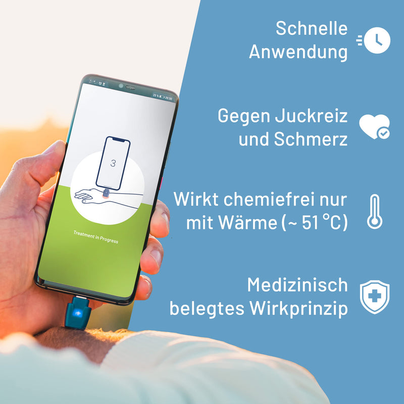 heat it - insect bite healer for your smartphone - chemical-free treatment of itching and pain with concentrated heat - for Android with USB-C (not suitable for iPhone 15) For Android USB-C (not iPhone 15) - NewNest Australia