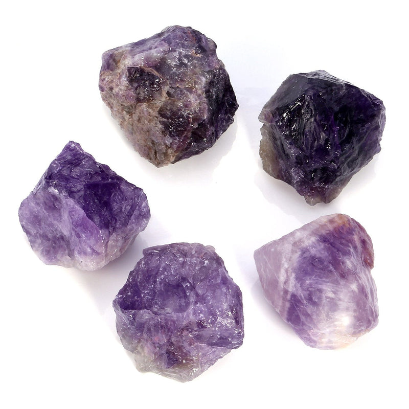 Jovivi 0.1 lb Rough Amethyst Crystal Raw Purple Quartz Rock Natural Chakra Stone for Cabbing,Tumbling,Lapidary,Polishing, Wicca &Reiki Healing Crystal Balancing (1.18"-1.37") Amethyst(1.18"-1.37") - NewNest Australia