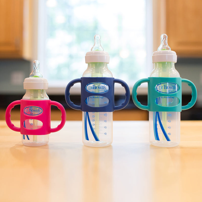 Dr. Brown's Silicone Bottle Handle for Standard Baby Bottles - Blue - 4m+ Standard Neck - NewNest Australia