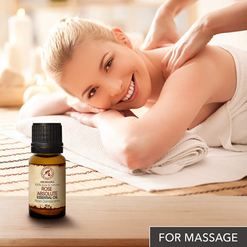 Rose Absolute Essential Oil 10 Ml - Rosa Damascena Bulgarian - Aromatherapy - Room Fragrance - Rose Absolute Oils For - Body Care - Diffusers - Relaxation - Aroma Lamp - Soothing - Good Sleep - NewNest Australia