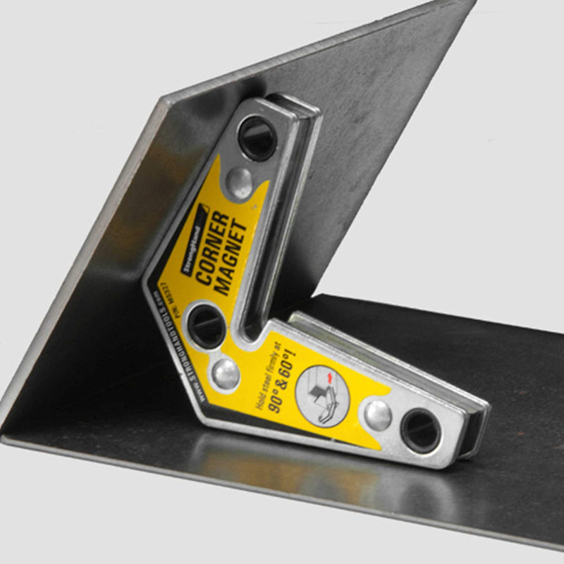 Strong Hand Tools - VAL-MST327 , Magnetic Corner Squares, (Twin Pack), 12°, 90° & 60° Angle Setting, Max Pull Force: 30 lbs, Low Profile, 3-1/4 x 3-3/4 x 5/8″, MST327 3.25-Inch x 3.75-Inch - NewNest Australia