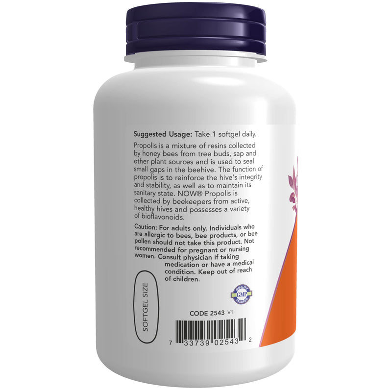 NOW Supplements, Propolis 2,000 (Bee Propolis), 5:1 Extract, Natural Bee Product, 90 Softgels - NewNest Australia