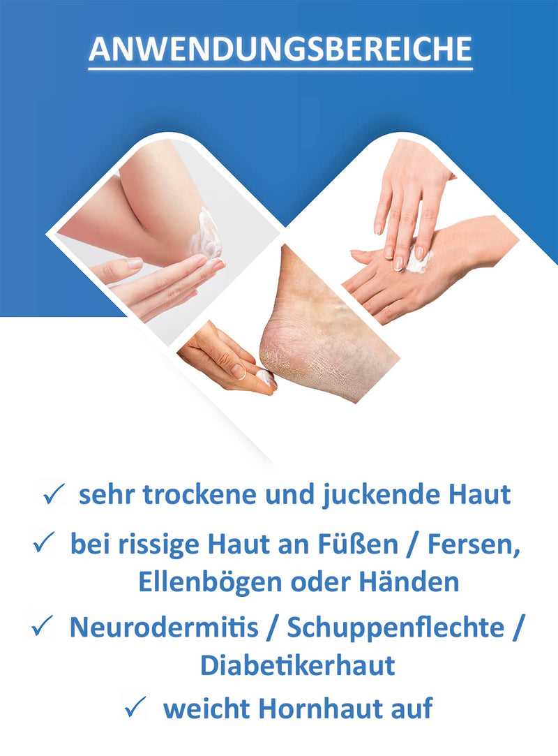 Blueline 20% Urea Cream, cracked cream for very dry and callused skin, care cream for psoriasis and neurodermatitis, callus softener and callus remover (100ml) 100 ml (pack of 1) - NewNest Australia