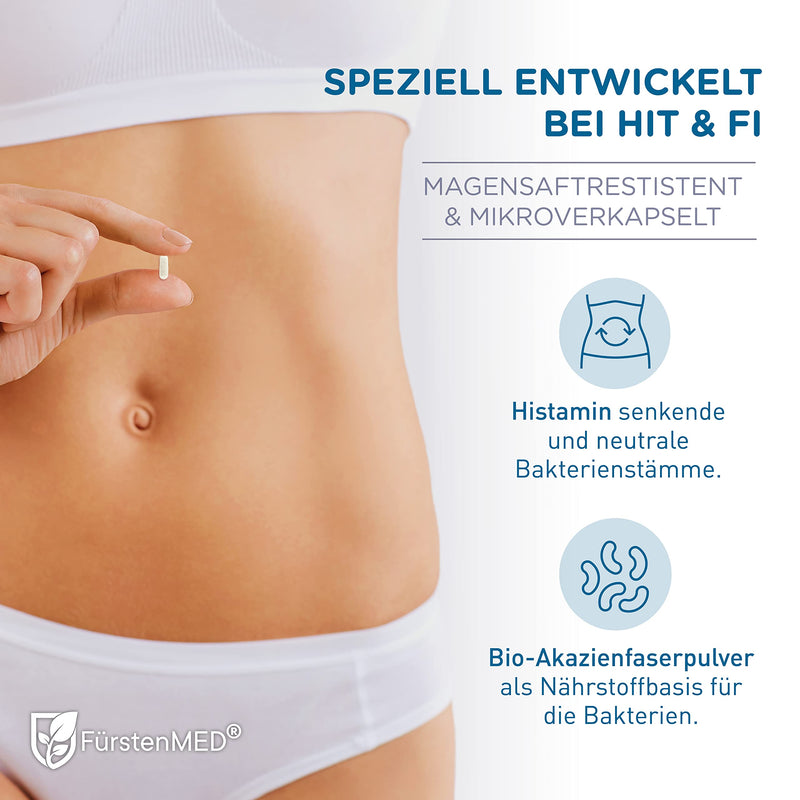 F√ºrstenmed Bifidoflor Hit + Fi For Histamine Inolerance And Fructointolerance With Bifidobacterium And Lactobacillus Strains Laboratory Tested, Vegan And No Additives - NewNest Australia