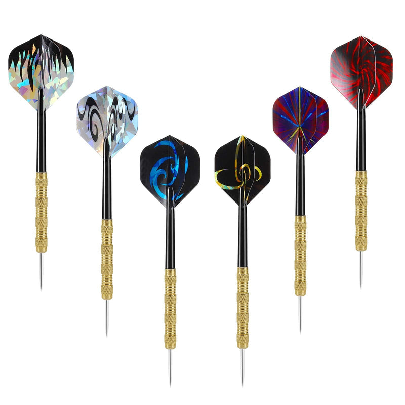 Accmor Steel Tip Darts, Professional Metal Darts, 14G Darts Metal Tip Set, Metal Darts for Dartboard,18 pcs Symbols - NewNest Australia