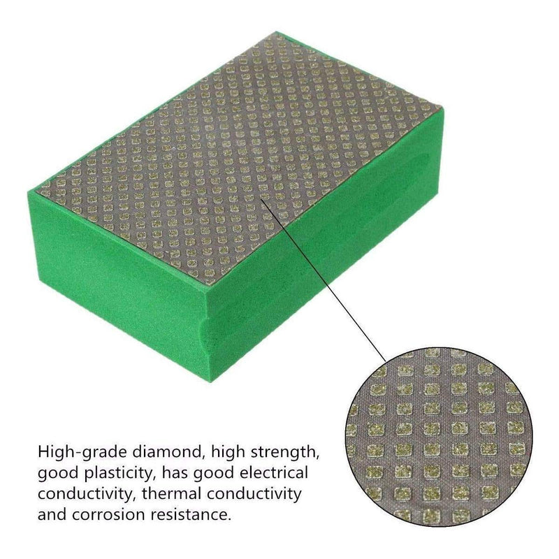 Sanding Blocks Diamond Polishing Hand Pads Block Polishing Grinding Block For Granite,Marble,Sharp Edges Glass,Tiles 3000 Grit 1PCS - NewNest Australia