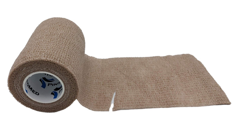 Pintomed Self-Adhesive Bandage Stretched - 10 X Beige Bandages Rolls - 7.5 Cm X 4.5 M Cohesive Bandage Bandage Fixation Bandage Self-Adhesive Health Plaster Sports Tape Piece For Wrist Leg Arm Vet - NewNest Australia