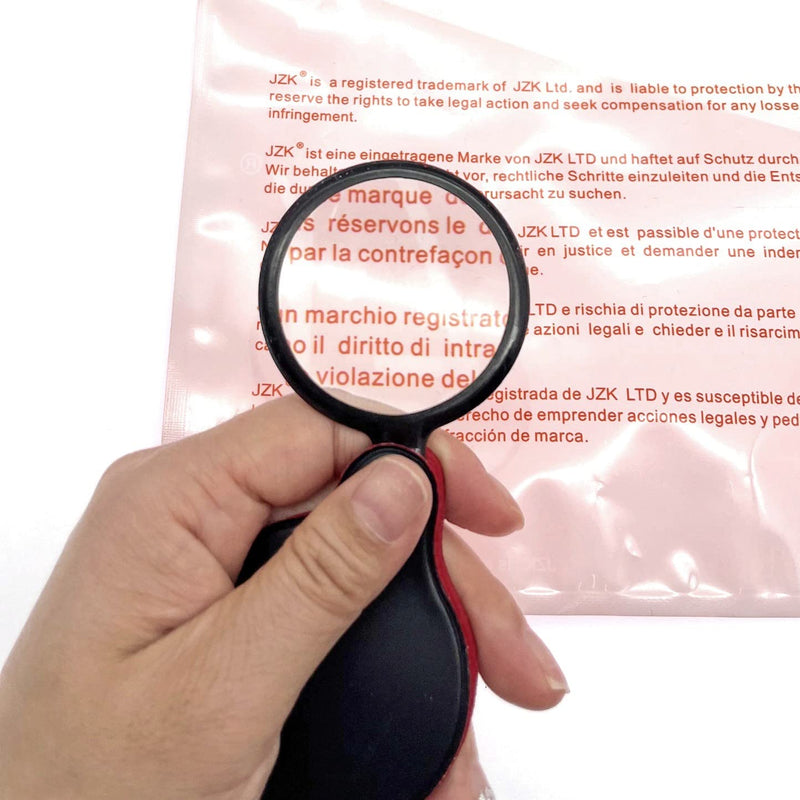 Jzk Pack Of 3 Mini Foldable Pocket Magnifying Glass Small Optical Glass With Leather Protective Case, Small Pocket Magnifying Glass For Reading Hobbies, Small Magnifying Glass With Leather Protective - NewNest Australia