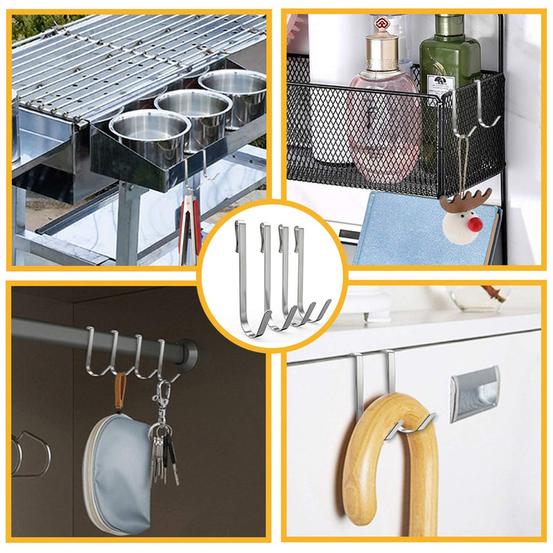 NewNest Australia - Stainless Steel Heavy Duty Utility Storage Hooks 