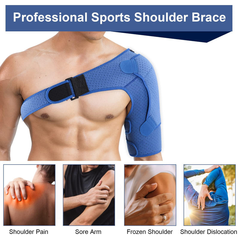 Gaeshow Shoulder Bandage For Men And Women, Neoprene Compression Shoulder Support, Adjustable Shoulder Support Bandage For Injuries, Shoulder Pain, Arthritic Shoulders (39-55 Inches) - NewNest Australia