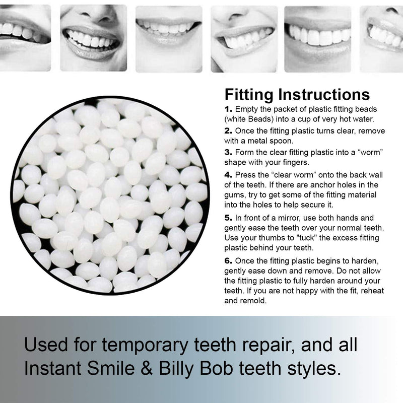 12 Packages of Instant Smile Billy Bob Replacement Thermal Adhesive Fitting Beads for Fake Teeth - NewNest Australia