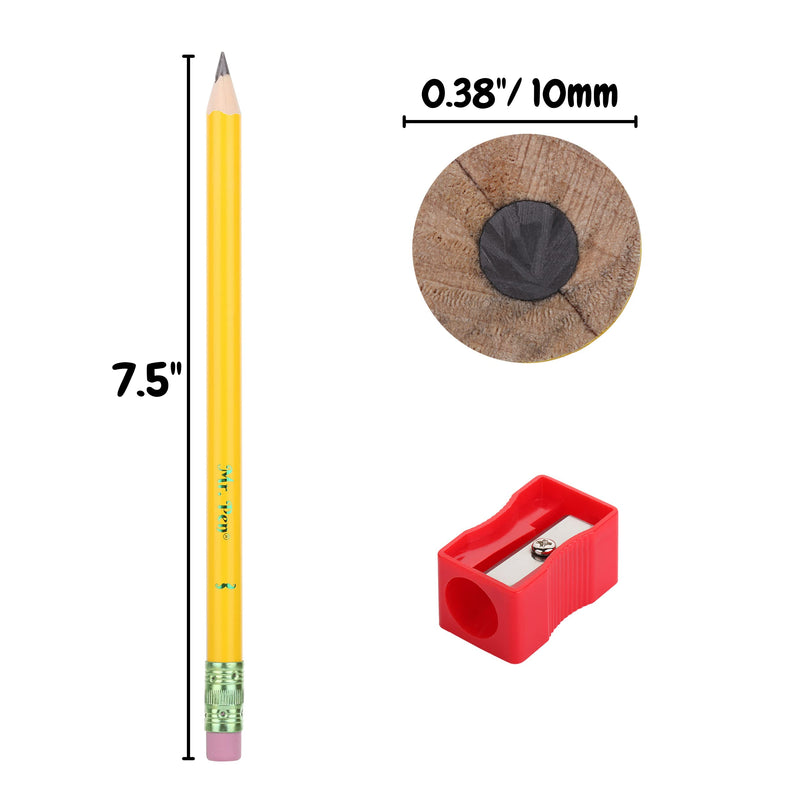 Mr. Pen- Jumbo Pencils, 10 Pencils and 1 Sharpener, Big Pencil, Fat Pencils, Jumbo Pencils for Preschoolers, Fat Pencils for Kindergarten, Thick Pencils, Big Pencils for Preschoolers, Large Pencil. - NewNest Australia