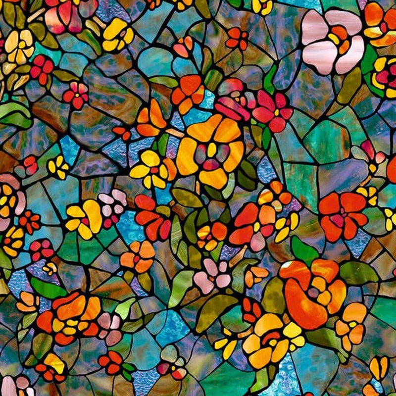 d-c-fix 346-0431 Self-Adhesive Privacy Glass Window Film, Venetian Garden, 17" x 78" Roll, - NewNest Australia