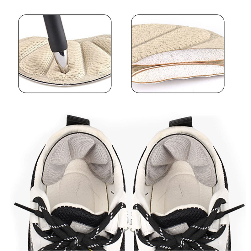 Tshaoun 6 Pairs Of Heel Grips, Shoe Insoles High Heel Pads Protectors Insoles, For Shoes Too Large Self-Adhesive Shoe Pads For Men And Women, Non-Slip Heel Cushions, Heel Pads (6 Pairs) - NewNest Australia