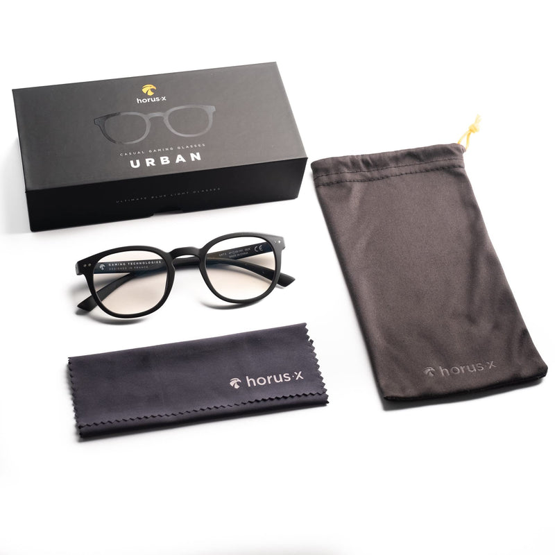 Horus X • URBAN blue light filter glasses - blue filter & UV protection glasses (tablet PC screens smartphones) - computer glasses - men and women (unisex) | Clear - NewNest Australia
