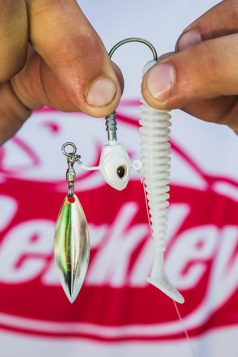 Berkley 1483670 Powerbait Power Swimmer Soft Bait, 3.80" Length, Pro Blue Red Pearl, Package of 6 - NewNest Australia
