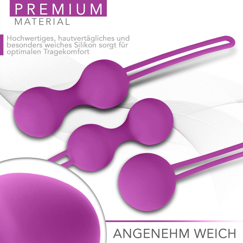 Kegel Exercise Weights for Women - The Perfect Set for Pelvic Floor Training and Bladder Control – for Beginners and Advanced - Including Storage Box & Velvet Bag Pink - NewNest Australia