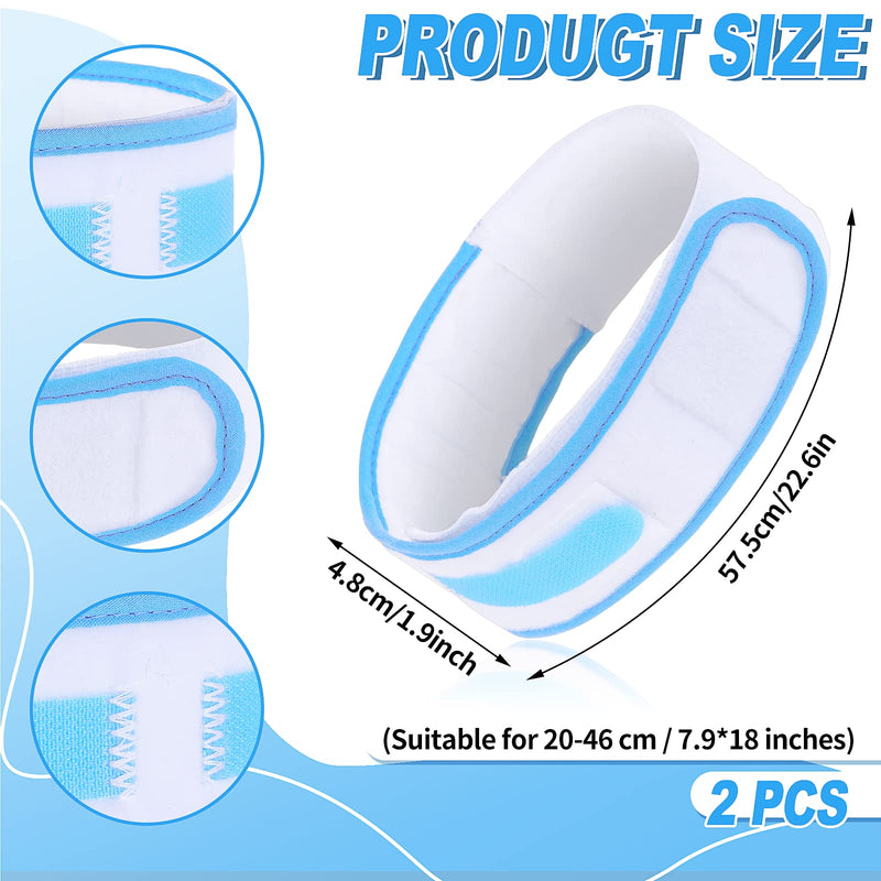 Thinp 2 Pieces Catheter Supplies, Catheter Leg Bag Holder Leg Bag Straps Urine Drainage Bag Support Catheter Stabilization Device Holder for Men Women (Blue) - NewNest Australia
