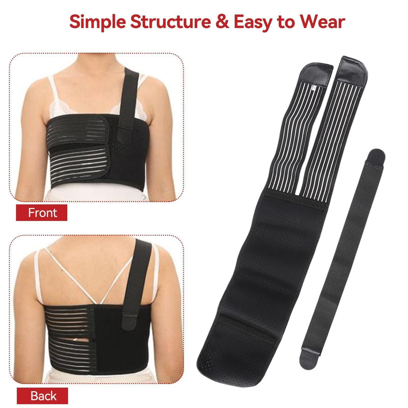 Broken Rib Bandage, Rib Belt For Men And Women, Breathable Chest Wrap Belt For Support Sore Or Crushed Ribs, Sternum Injuries, Protection From Dislocated Rib - NewNest Australia