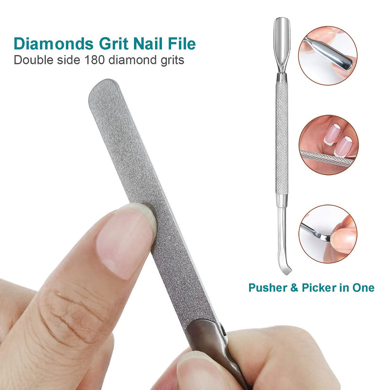 VOGARB Nail Clippers Set For Thick/Ingrown Nails Toenail 5pcs in 1 Large Long Handle Trimmer Wide Opening Cutter Heavy Duty Professional Podiatrist Pedicure Tool For Adult Seniors(JCDK5PS) Jcdk5ps - NewNest Australia
