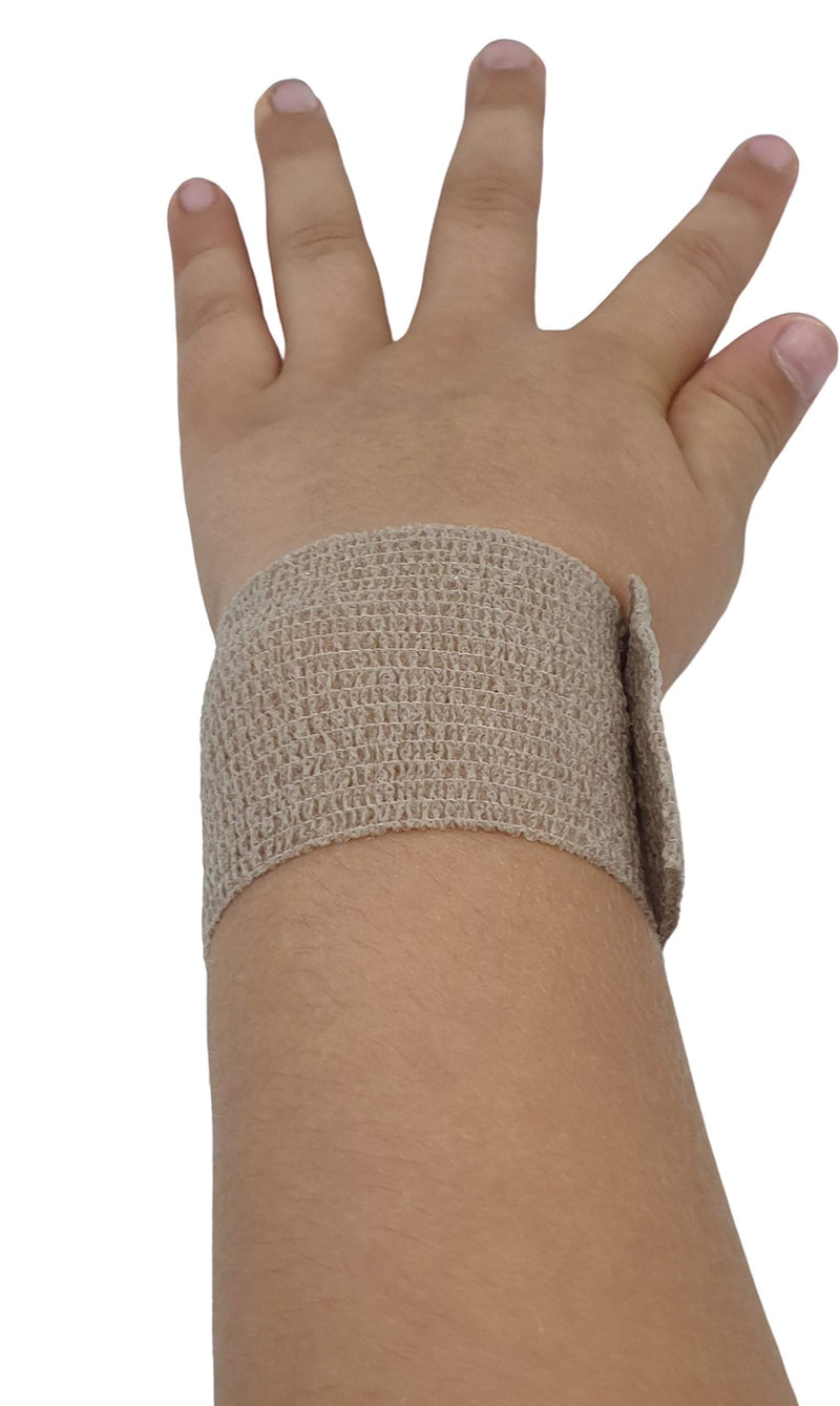 Pintomed Self-Adhesive Bandage Stretched - 10 X Beige Bandages Rolls - 5 Cm X 4.5 M Cohesive Bandage Bandage Fixation Bandage Self-Adhesive Health Plaster Sports Tape Piece For Wrist Leg Arm Vet Wrap - NewNest Australia
