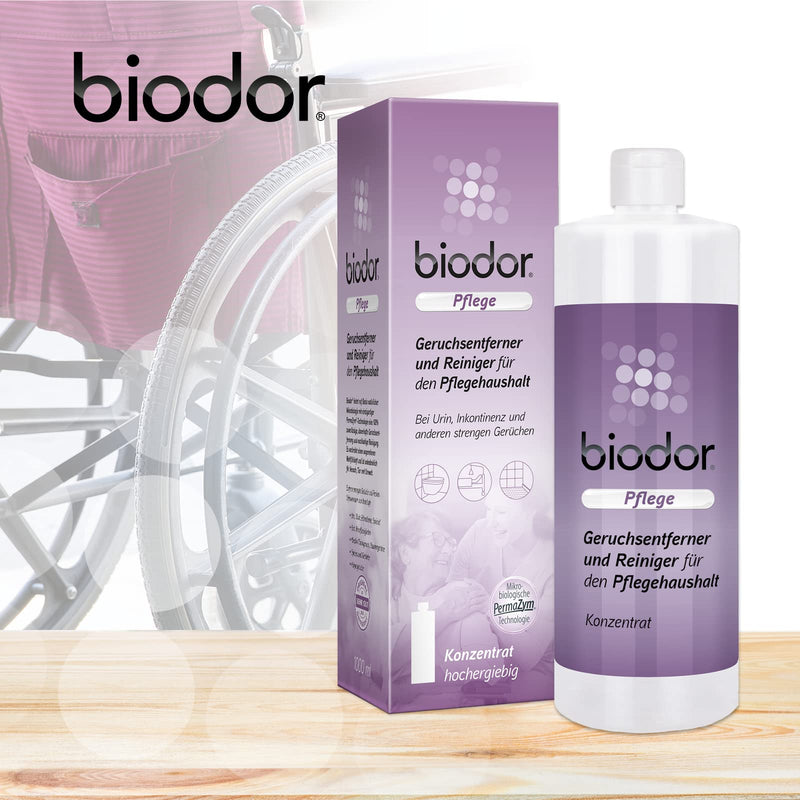 Biodor Care Concentrate 1 Liter, Odor Remover & Cleaner, Enzyme Cleaner For Care Household, Odor Neutraliser For Urine, Incontinence And Other Strong Odours, Reliable Cleaning - NewNest Australia