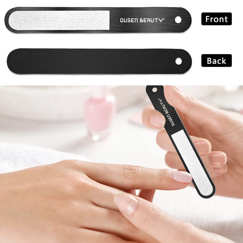 Nail Clippers for Thick Nails, Wide Jaw Opening Nail Clippers with Curved and Slant Straight Blade Edge, Heavy Duty Thick Toenail Clippers Fingernail Cutters Set with File for Seniors Adult Men Women Black (Curved + Straight) - NewNest Australia