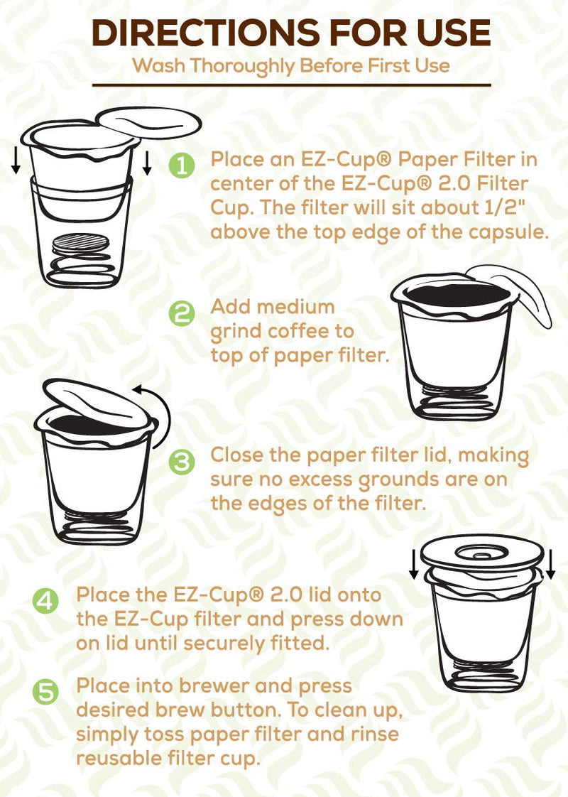 Perfect Pod EZ-Cup Disposable Paper Filters with Patented Lid Design for Reusable Coffee Pods 4-Pack (200 Filters)… - NewNest Australia