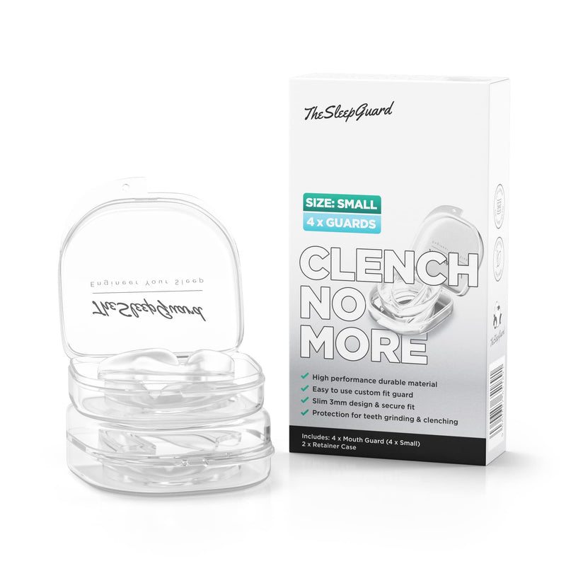 TheSleepGuard Mouth Guard for Teeth Grinding [Pack of 4, Small] Best Gum Shield for Grinding Teeth & Clenching at Night | Mouth Guard for Sleeping, Bruxism & TMJ Relief | Night Guard for Adults - NewNest Australia