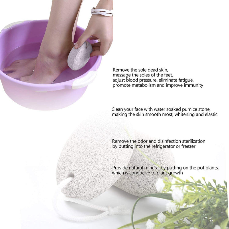 Natural Pumice Stone for Feet 2 PCS, PHOGARY Lava Pedicure Tools Hard Skin Callus Remover for Feet and Hands - Natural Foot File Exfoliation to Remove Dead Skin - NewNest Australia