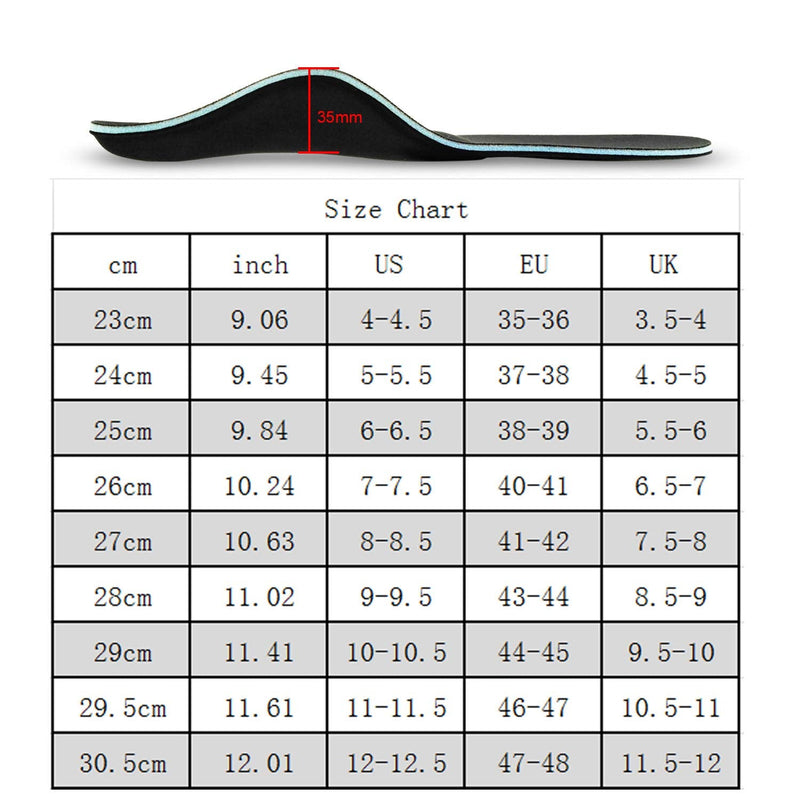 PCSsole High arch Orthopedic Insoles, Comfort Men's and Women's Insoles Work Shoes for Heel Spurs, Flat Feet, Plantar Fasciitis, Foot Pain - NewNest Australia