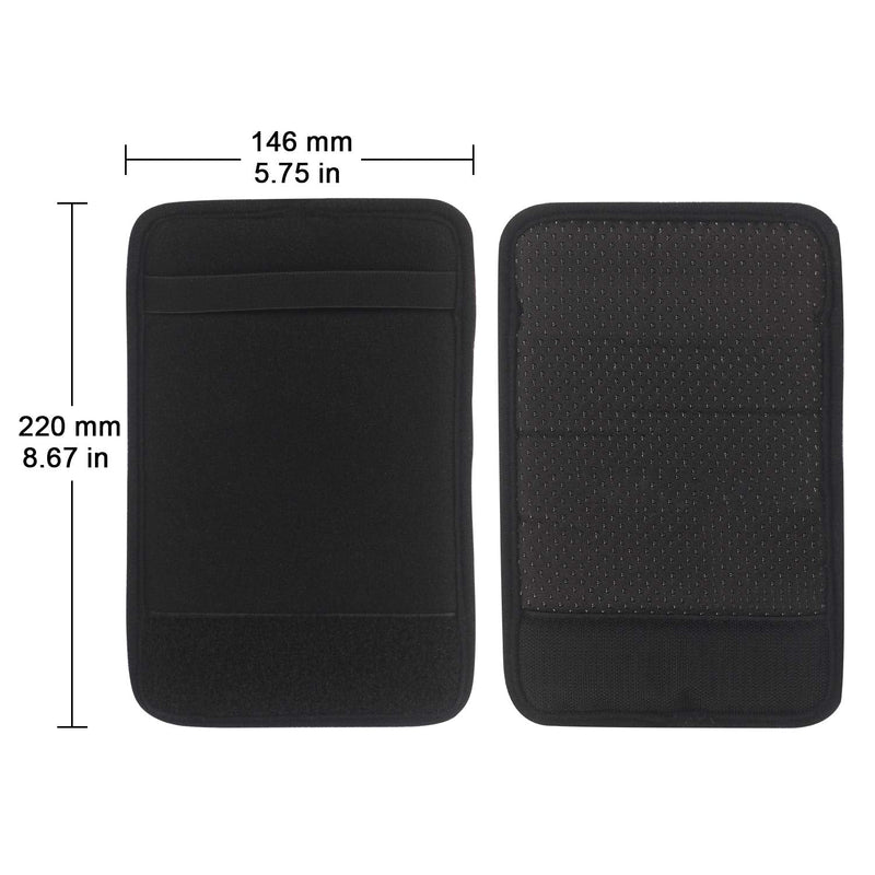 Padded Walker Hand Grips 2 Pack Wheelchair Handle Grips Covers with Strap Soft Foam Padding Adjustable Non-Slip Breathable for Senior Elderly Rollator Crutches Luggage Black - NewNest Australia