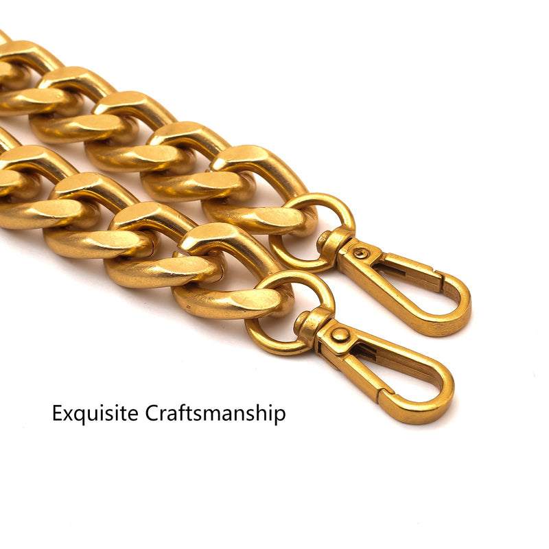 42‘’ Substantial Big Metal Cross-Body Chain Purse Strap Replacement for Mini Wallet,Waist Pack,Chest Bag (Antique Gold, Small) Antique Gold - NewNest Australia