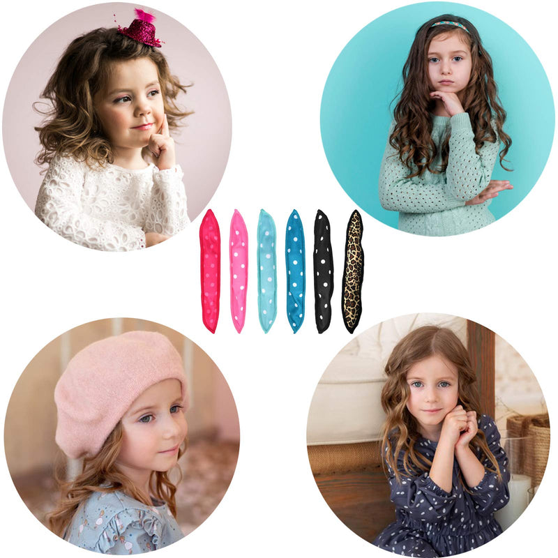 24Pcs Hair Curlers No Heat, Alldo Hair Curlers Rollers Sponge Rollers Wave Formers Hair Rollers for Long Short Sleep in Rollers Curlers DIY Hair Tools Pillow Soft Curls (6 Color*4 Pcs) - NewNest Australia