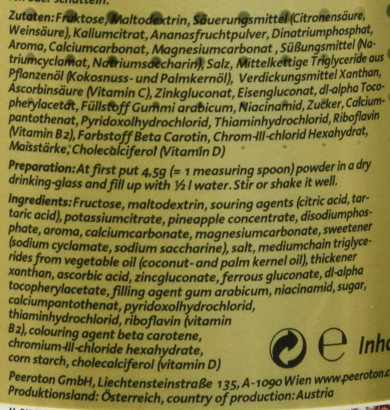 Peeroton Mineral Vitamin Drink 300g, , , - NewNest Australia