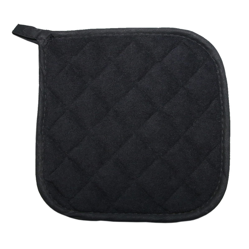 5 PCS Pot Holders for Kitchen, Cotton Potholers with Great Heat Resistance, Hot Pads, Trivets for Cooking and Baking Black Potholders 5 - NewNest Australia