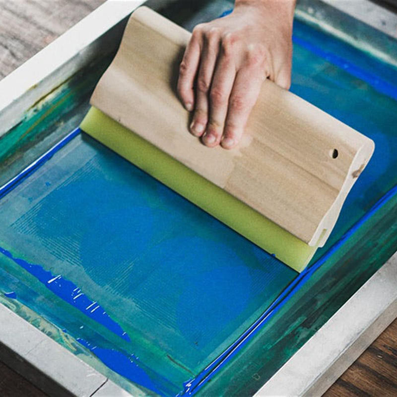 Screen Printing Squeegee, 5.9 inch/9.4 inch/13.7 inch, 75 Durometer Wooden Ink Silk Stencil Scraper for Screen Printing Water Squeegee-3PCS - NewNest Australia
