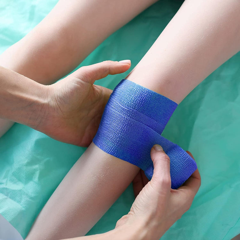 12 Rolls Of Self-Adhesive, Cohesive Bandage, Elastic And Self-Adhesive, Cohesive Bandage, Suitable For Stretch Athletes, Sports, Wrist (6 Colors, 5 Cm, 4.5 M) - NewNest Australia