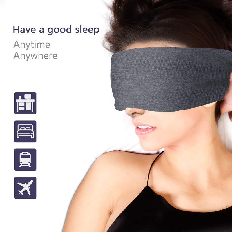 Sysrion Sleep Mask - Ultra Soft Comfortable Sleeping Mask for for Home Sleep Travel Shift Work, Nose Pad Designed Light Blocking Eye Blinder, Fully Adjustable Strap and Skin Friendly - NewNest Australia